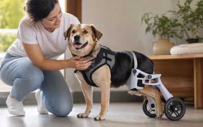 Suporte para patas traseiras de cachorro – benefícios